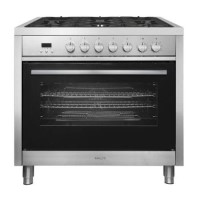 Refurbished Inalto 90cm Single Cavity Dual Fuel Range Cooker Stainless Steel