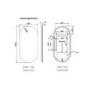 Oval Backlit Heated Bathroom Mirror with Lights 500 x 1000mm - Irena