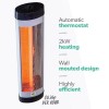 Electriq Wall Mounted Electric Patio Heater - 2kW with Automatic Thermostat