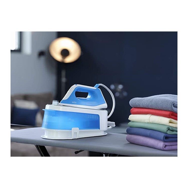 Braun IS1012BL Carestyle 2200W Steam Generator Iron - Blue and White