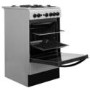Refurbished Indesit IS5G1PMSS 50cm Single Oven Gas Cooker Silver