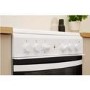 Refurbished Indesit IS5V4KHW 50cm Single Oven Electric Cooker With Ceramic Hob White
