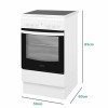 Indesit 50cm Electric Cooker - White