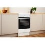 Refurbished Indesit IS5V4KHW 50cm Single Oven Electric Cooker With Ceramic Hob White