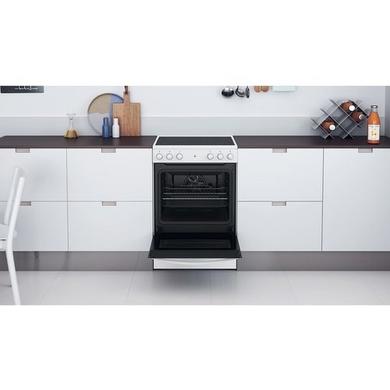 Refurbished Indesit 60cm Electric Cooker With Ceramic Hob - White