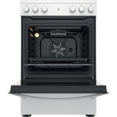 Refurbished Indesit 60cm Electric Cooker With Ceramic Hob - White