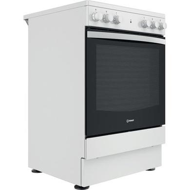 Refurbished Indesit 60cm Electric Cooker With Ceramic Hob - White