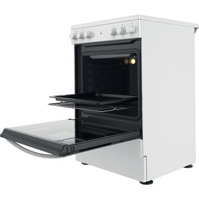 Refurbished Indesit 60cm Electric Cooker With Ceramic Hob - White