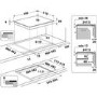 Refurbished Indesit IS83Q60NE 59cm 4 Zone Induction Hob