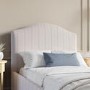 Cream Upholstered Single Bed Frame with Storage Drawer - Isabelle