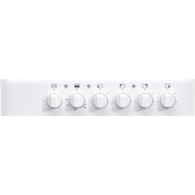 Indesit IT50EWS 50cm Double Cavity Electric Cooker With Solid Plate Hob White