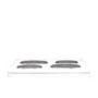 Indesit IT50EWS 50cm Double Cavity Electric Cooker With Solid Plate Hob White