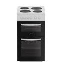 ITE5EMW Indesit 50cm Twin Cavity Electric Cooker - White