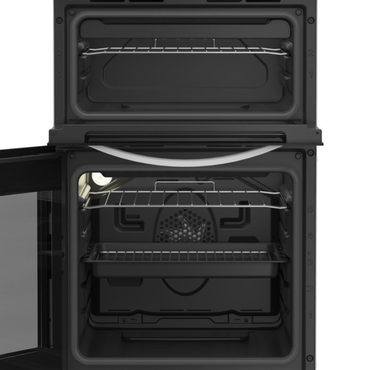 Indesit 50cm Twin Cavity Electric Cooker - White