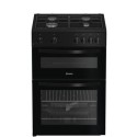 ITG6GB Indesit 60cm Twin Cavity Gas Cooker - Black