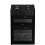 Indesit 60cm Twin Cavity Gas Cooker - Black