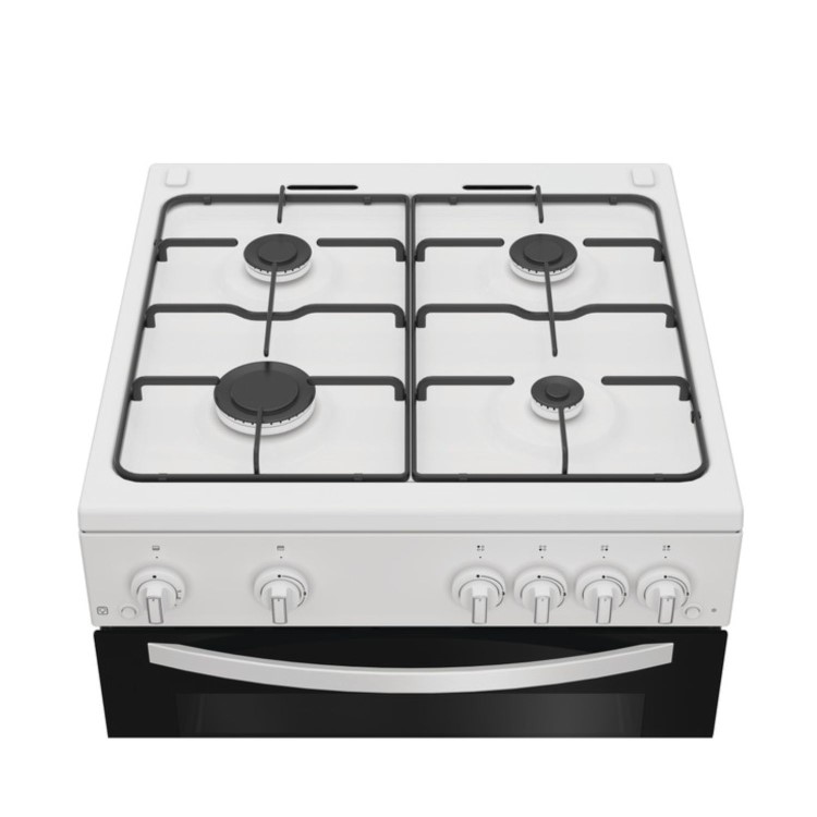 Refurbished Indesit 60cm Twin Cavity Gas Cooker - White