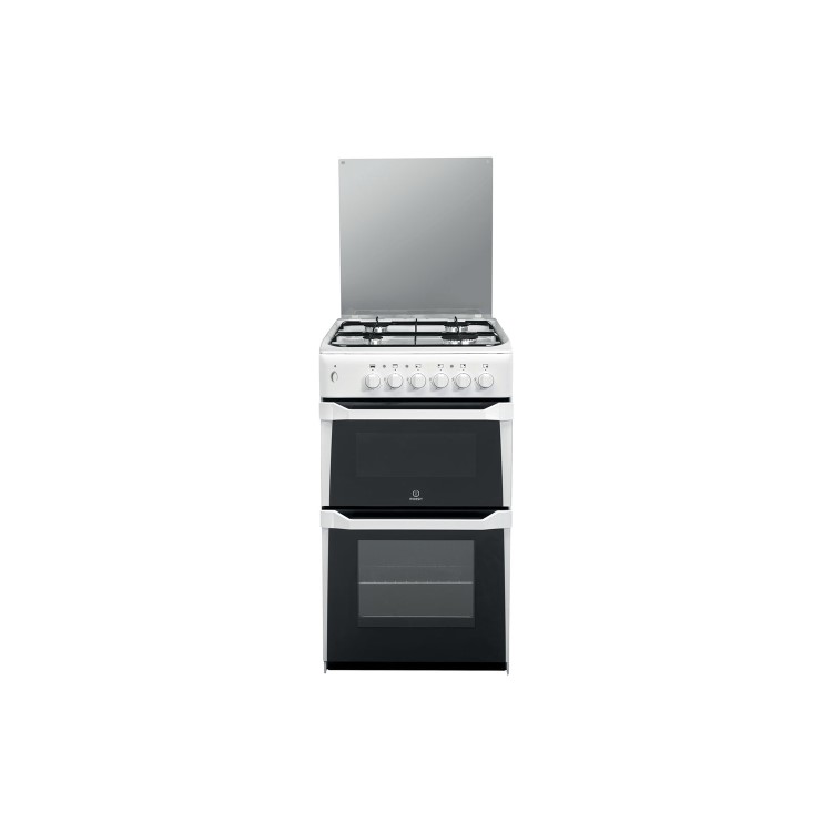 Indesit ITL50GW 50cm Double Cavity Gas Cooker - White