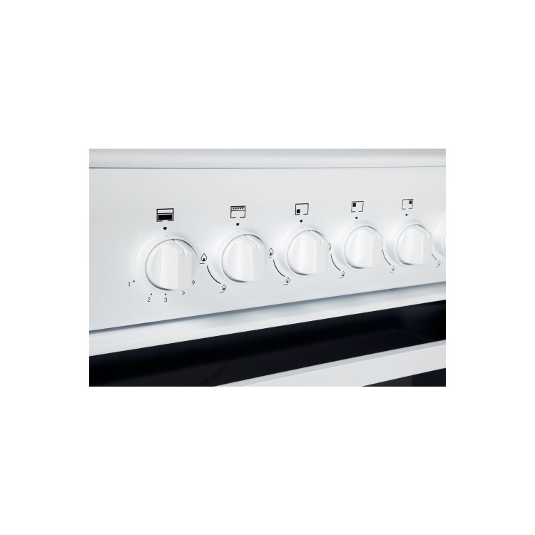 Indesit ITL50GW 50cm Double Cavity Gas Cooker - White