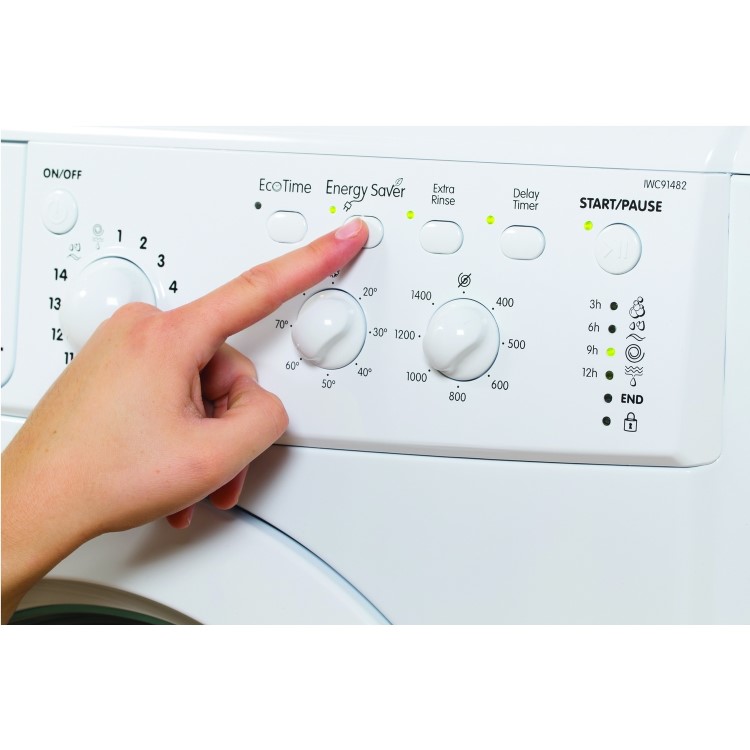 Indesit IWC91482ECO 9kg 1400rpm Freestanding Washing Machine - White
