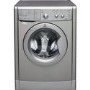 INDESIT IWDC6125S EcoTime 6kg Wash 5kg Dry 1200rpm Freestanding Washer Dryer - Silver