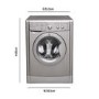 INDESIT IWDC6125S EcoTime 6kg Wash 5kg Dry 1200rpm Freestanding Washer Dryer - Silver