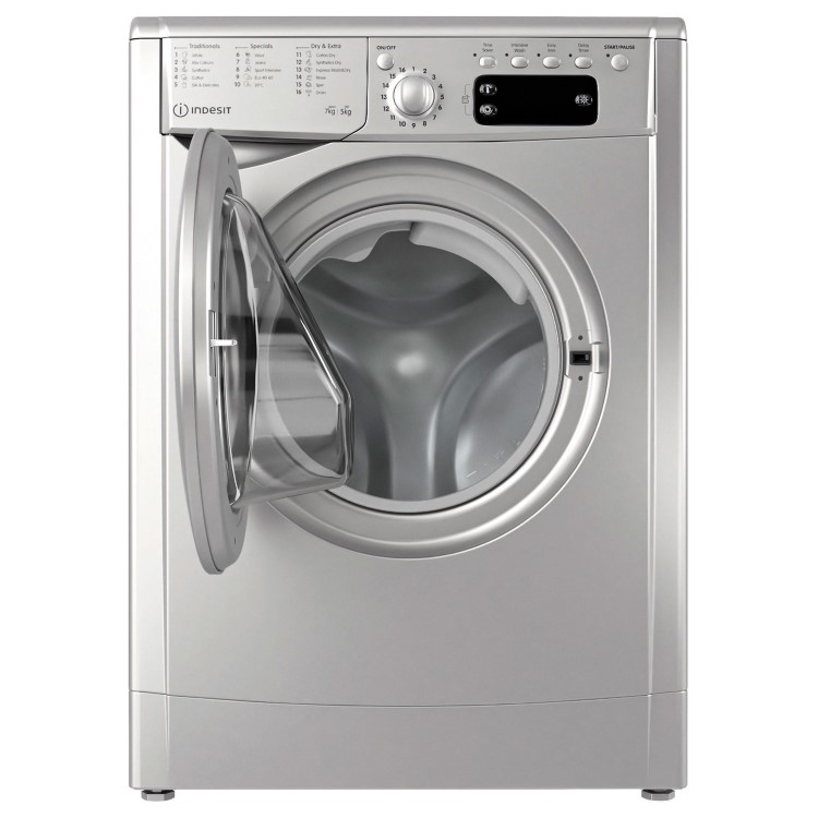 Indesit 7kg Wash 5kg Dry 1400rpm Freestanding Washer Dryer - Silver
