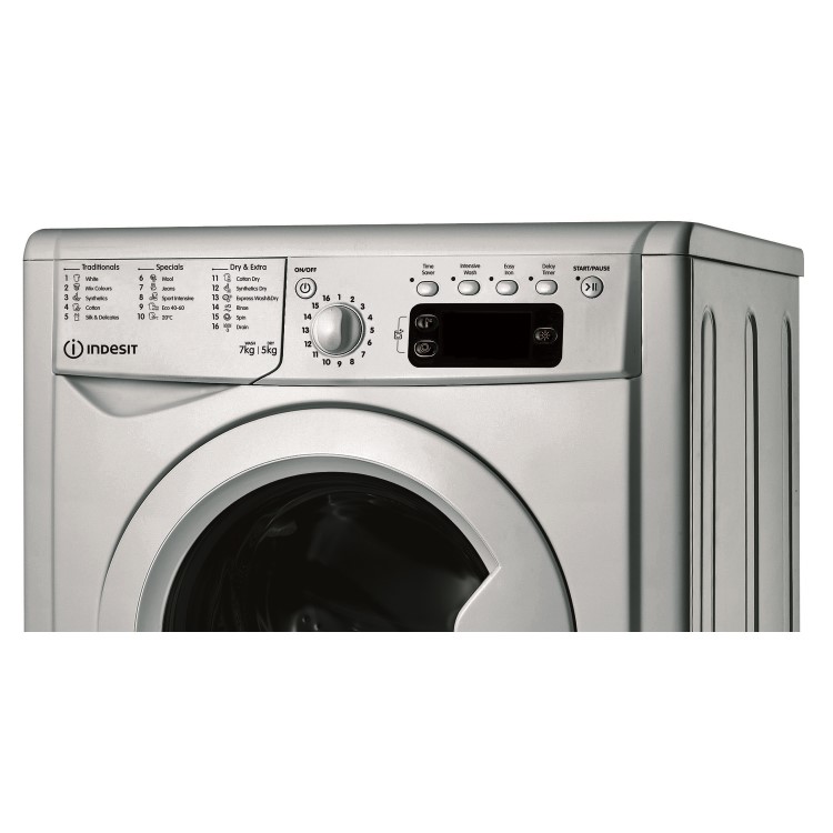 Indesit 7kg Wash 5kg Dry 1400rpm Freestanding Washer Dryer - Silver
