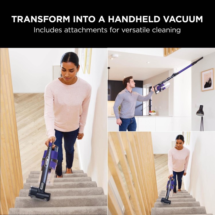 Refurbished Shark IZ202UKT Anti Hair Wrap Pet Cordless Vacuum Cleaner Purple