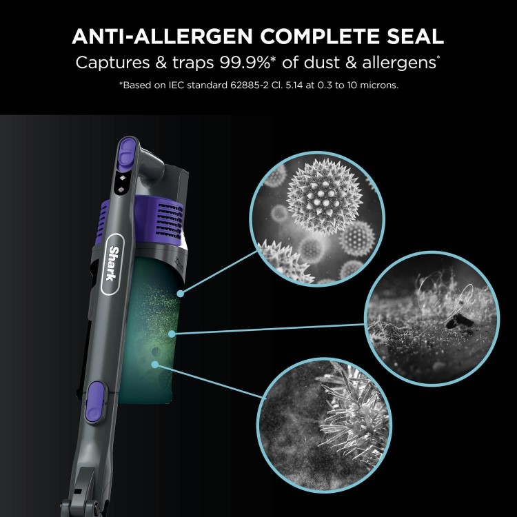Refurbished Shark IZ202UKT Anti Hair Wrap Pet Cordless Vacuum Cleaner Purple