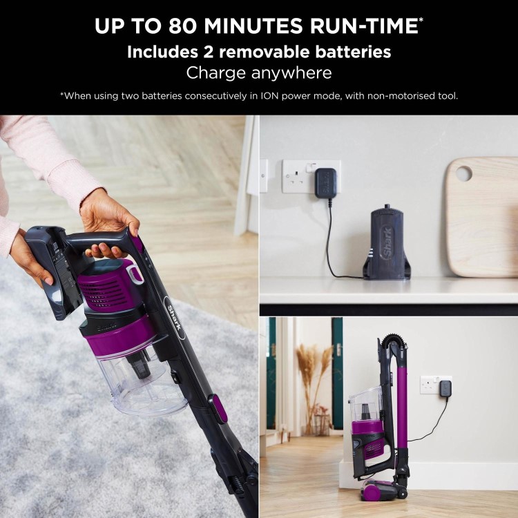 Shark Anti Hair Wrap Cordless Stick Vacuum Cleaner - Fuchsia