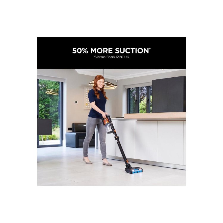 Refurbished Shark IZ300UK Anti Hair Wrap DuoClean PowerFins Cordless Stick Vacuum Cleaner Copper