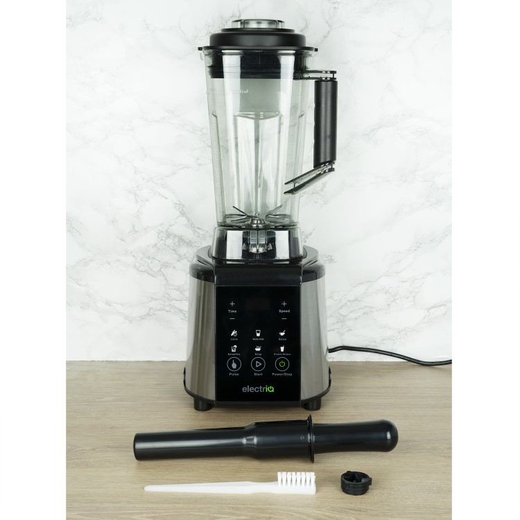 Refurbished electriQ 1250W Multi Functional Blender - Smoothie and Soup Maker with Digital Controls - Black