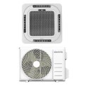 Iqool-SRC24HP electriQ iQool 24000 BTU Smart A++ Single Split Ceiling Cassette Air Conditioner with Heat Pump - 5m Pipe Kit Included