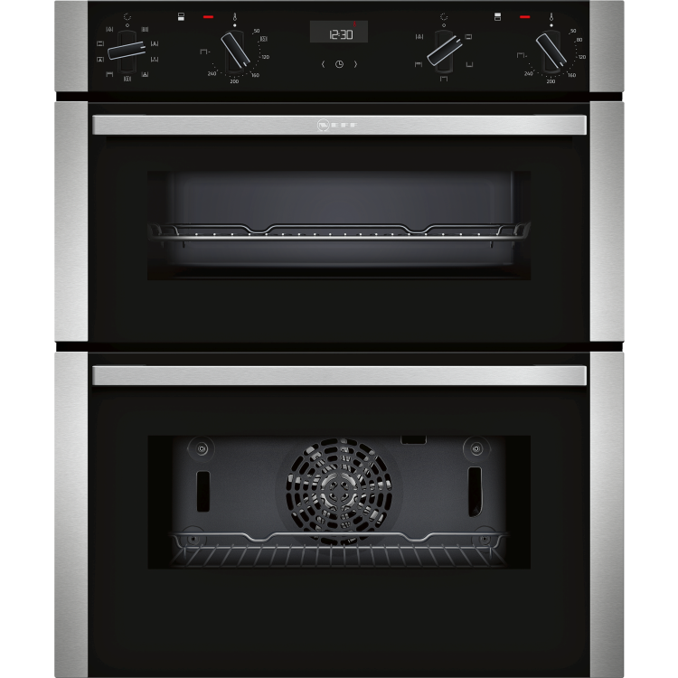 Neff N50 J1ACE2HN0B Built-Under Electric Double Oven - Stainless Steel