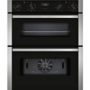 Refurbished Neff N50 J1ACE4HN0B 60cm Double Built Under Electric Oven With Catalytic Cleaning Stainless Steel