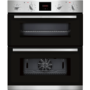 Refurbished Neff N30 J1GCC0AN0B 60cm Double Built Under Electric Oven With LCD Display Stainless Steel