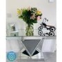 Narrow Mirrored Console Table with Infinity LED Feature - Jade Boutique