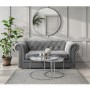Round Mirrored Coffee Tables with Diamond Gems - Set of 2 - Jade Boutique
