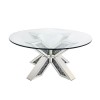 Small Round Glass Top Coffee Table - Jade Boutique