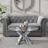 Small Round Glass Top Coffee Table - Jade Boutique