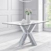 Rectangle Glass Top Dining Table - Seats 6 - Jade Boutique