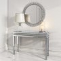 Round Silver Diamond Wall Mirror - Jade Boutique