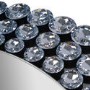 Round Silver Diamond Wall Mirror - Jade Boutique