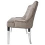 Large Mink Velvet High Back Dining Bench - Jade Boutique