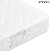 Coil Spring Cot Bed Mattress with Removable Hypoallergenic Cover - 140cm x 70cm - Jamie