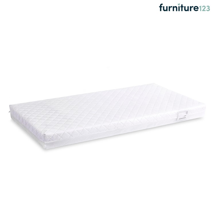 Coil Spring Cot Bed Mattress with Removable Hypoallergenic Cover - 140cm x 70cm - Jamie