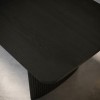 Large Black Oak Extendable Dining Table - Seats 6-8 - Jarel