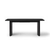 Large Black Oak Extendable Dining Table - Seats 6-8 - Jarel