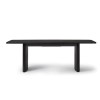 Large Black Oak Extendable Dining Table - Seats 6-8 - Jarel